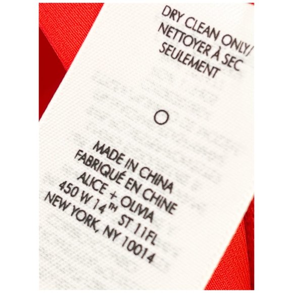 Alice + Olivia Red Satin Bodysuit - Picture 7 of 9